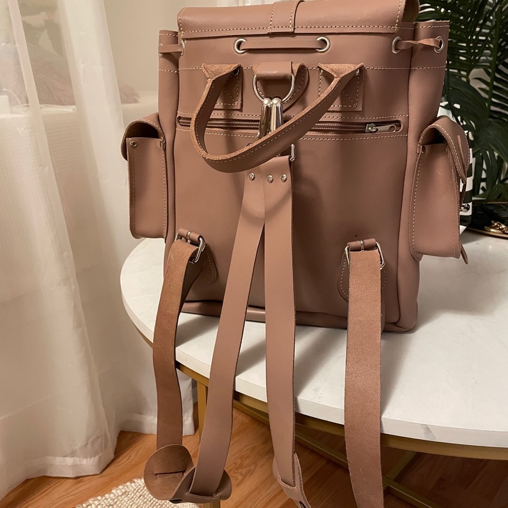 Leather backpack - Picture 4 of 7